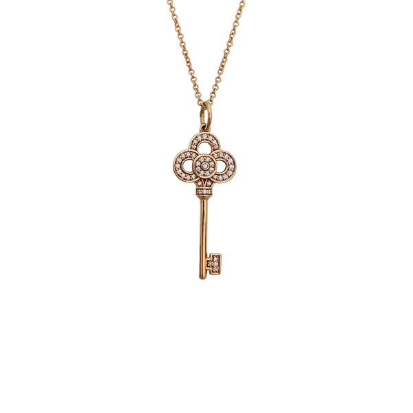 Tiffany Keys 18k Rose Gold Necklace