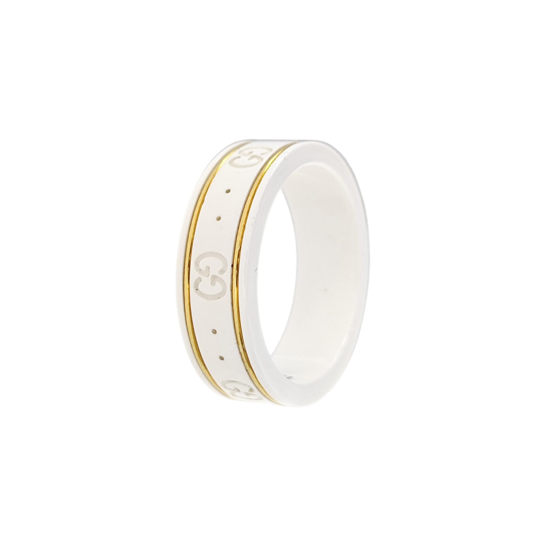 Icon 18k Gold White Ring HK 19