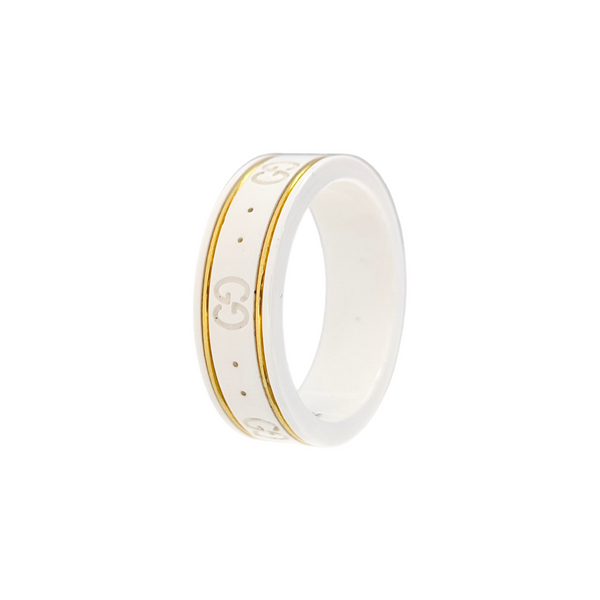 Icon 18k Gold White Ring HK 19