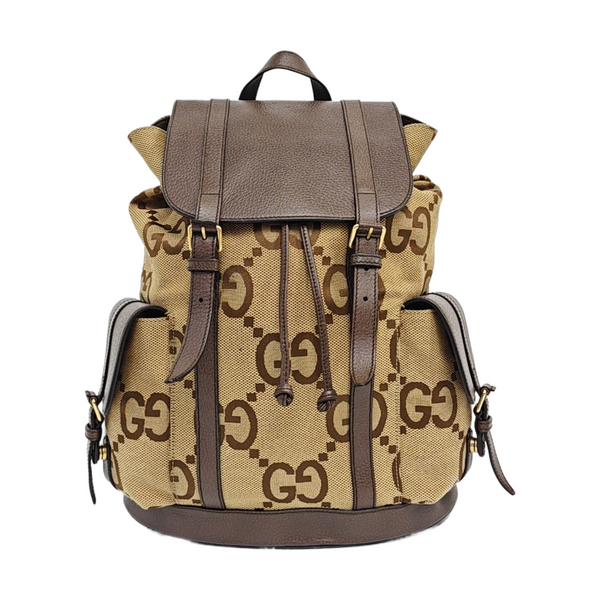 Monogram Canvas Backpack Beige
