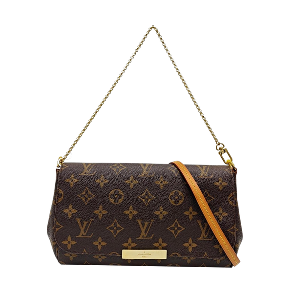 FAVORITE MM Monogram Coated Canvas Brown