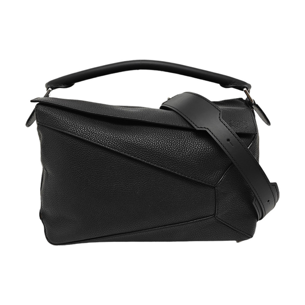 Puzzle Large Calfskin Black