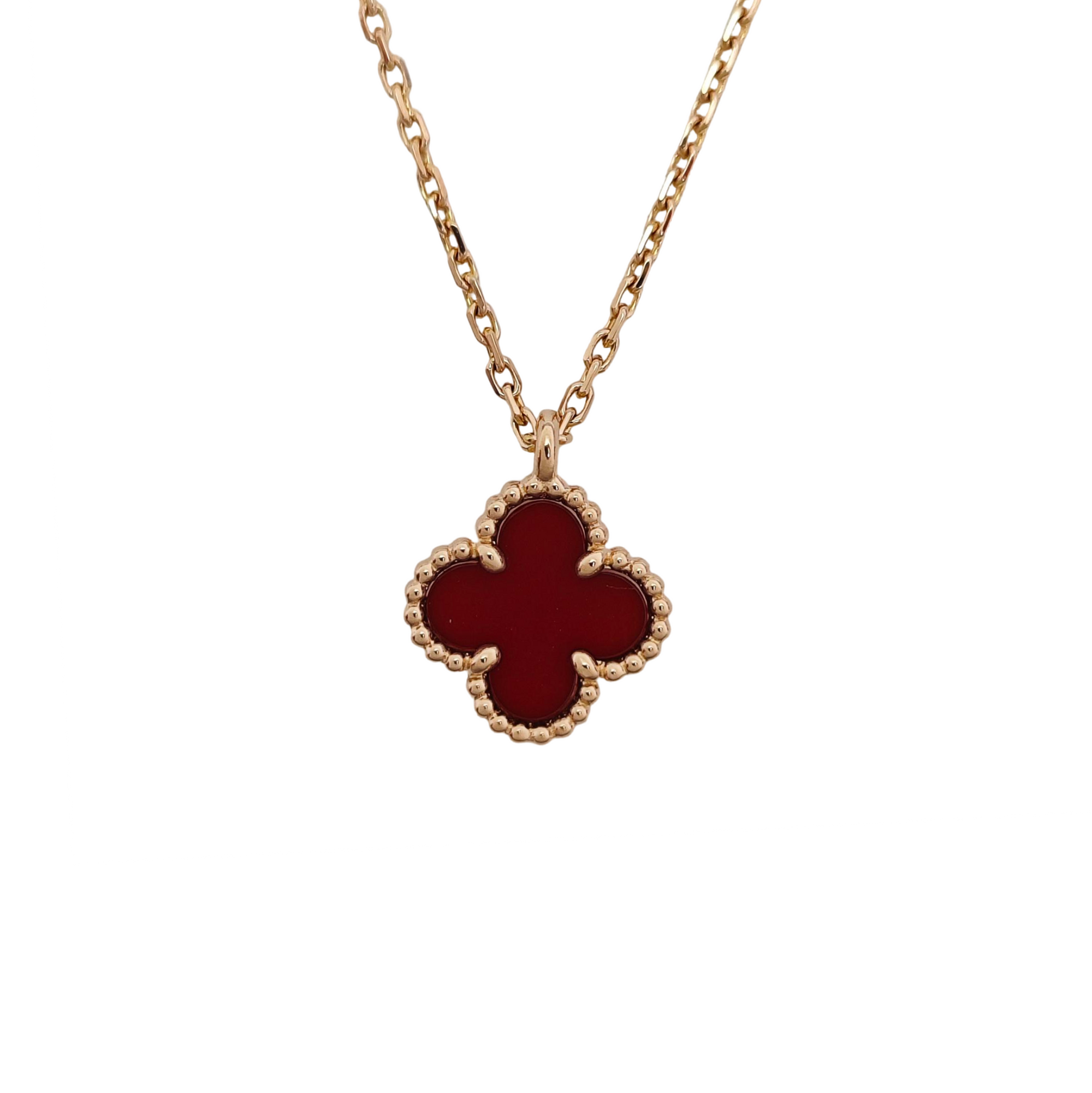 Sweet Alhambra 18k Rose Gold Necklace
