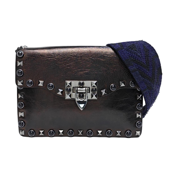 Calfskin Shoulder Bag Brown