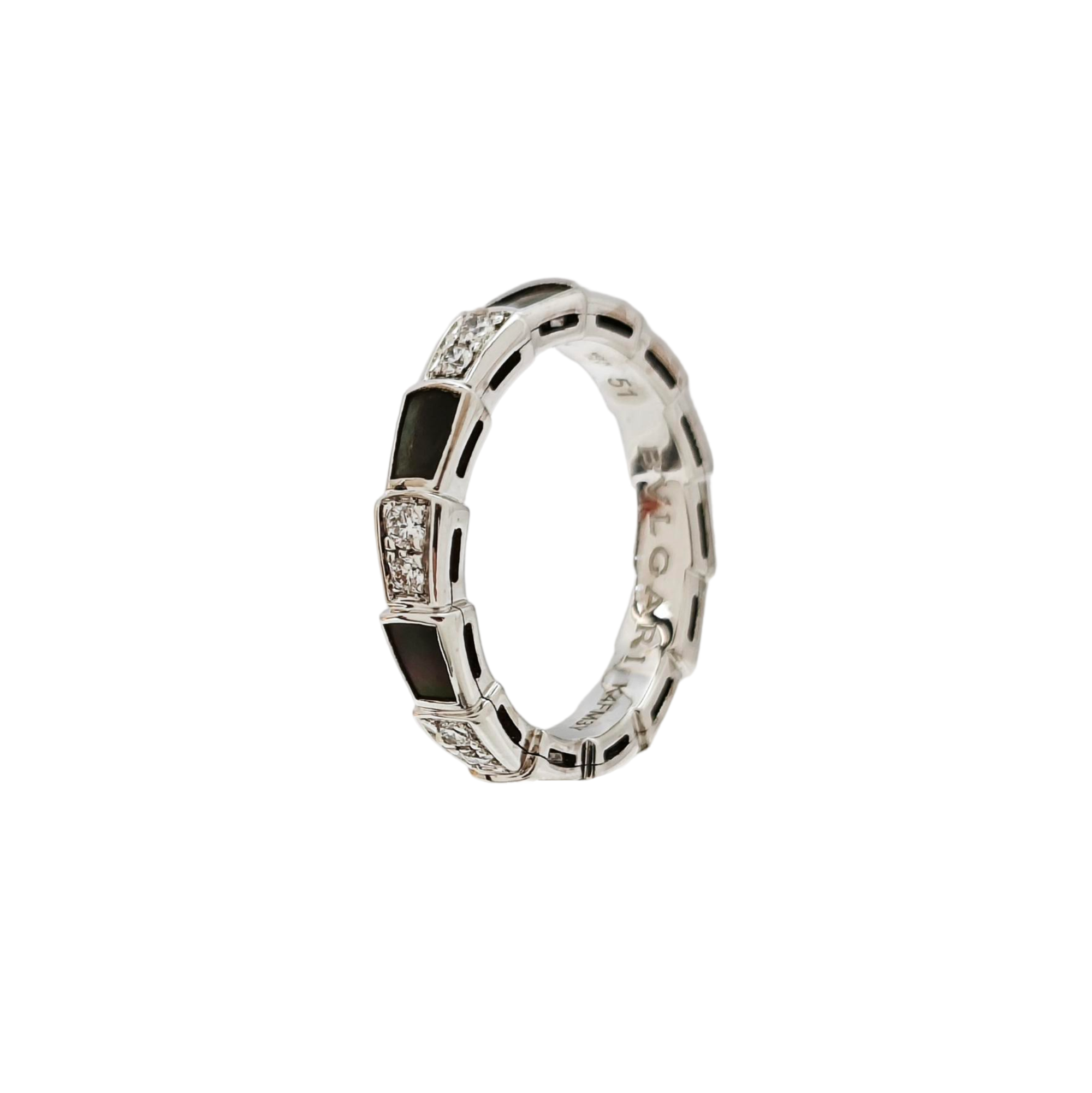 SERPENTI 18k Gold Silver Ring EU 51