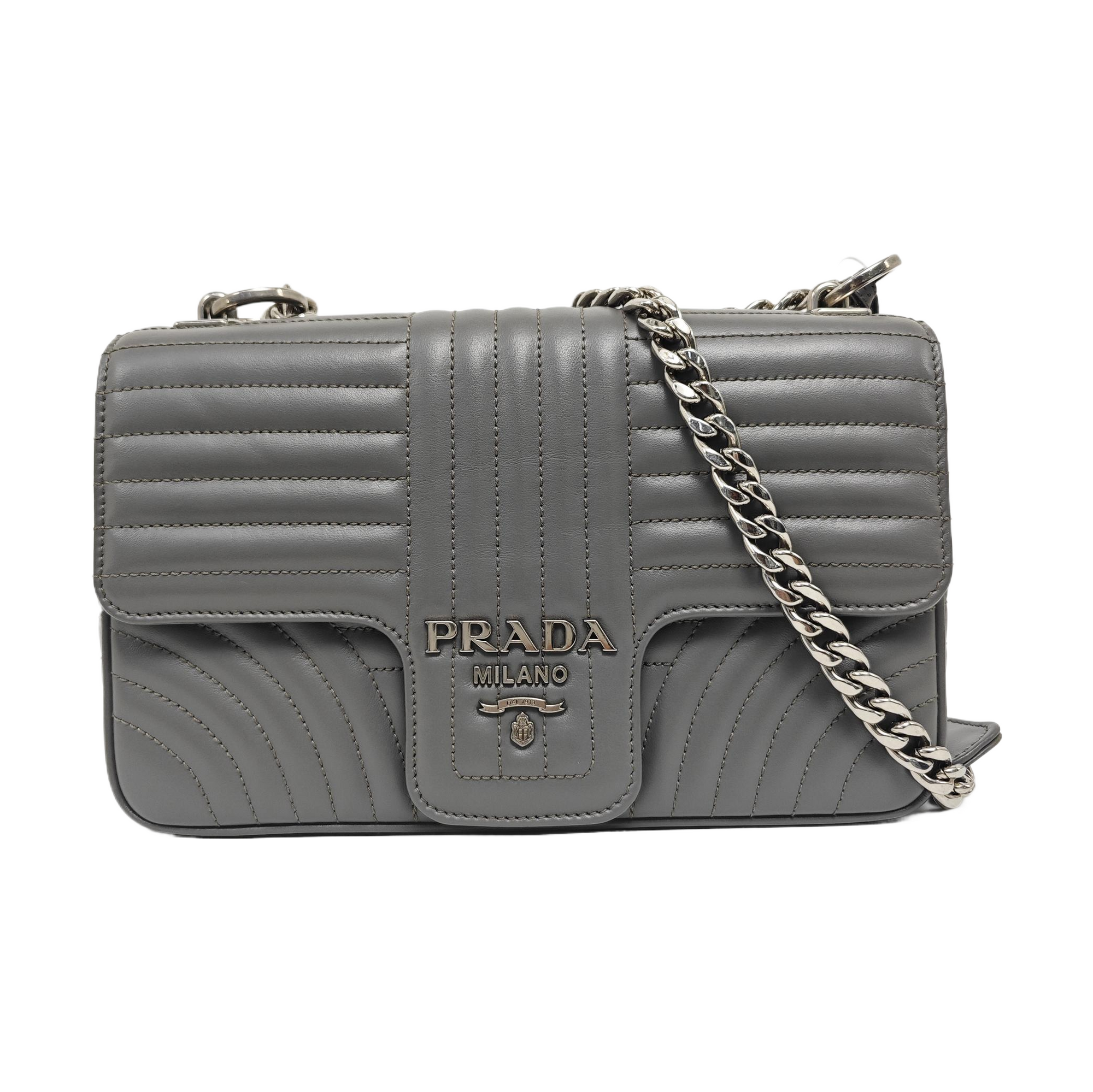 Diagramme Quilted Calfskin Gray