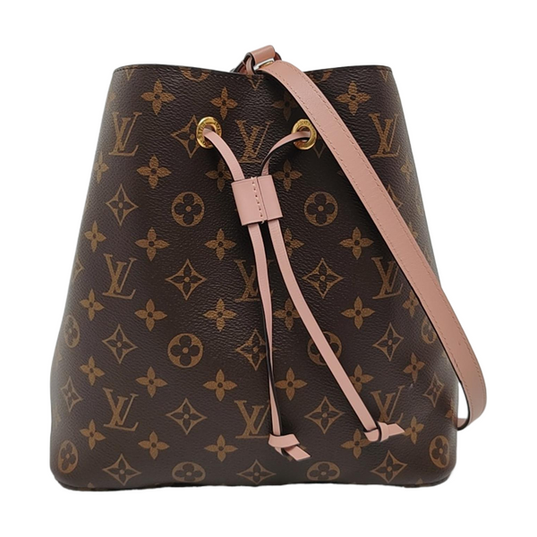 NÉONOÉ MM Monogram Coated Canvas Brown