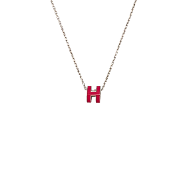 Pop H Metal Silver Necklace