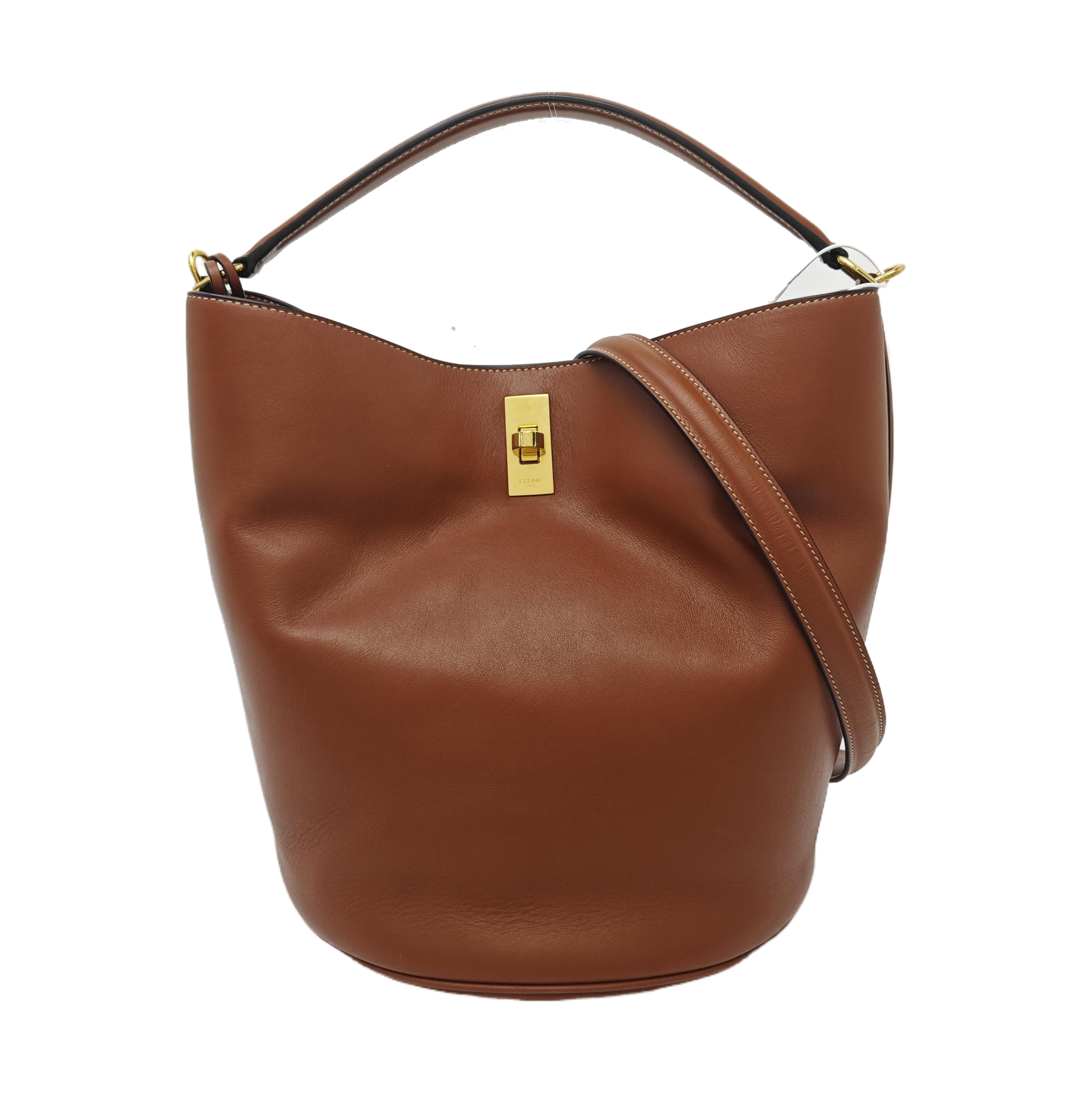 BUCKET 16 Calfskin Brown