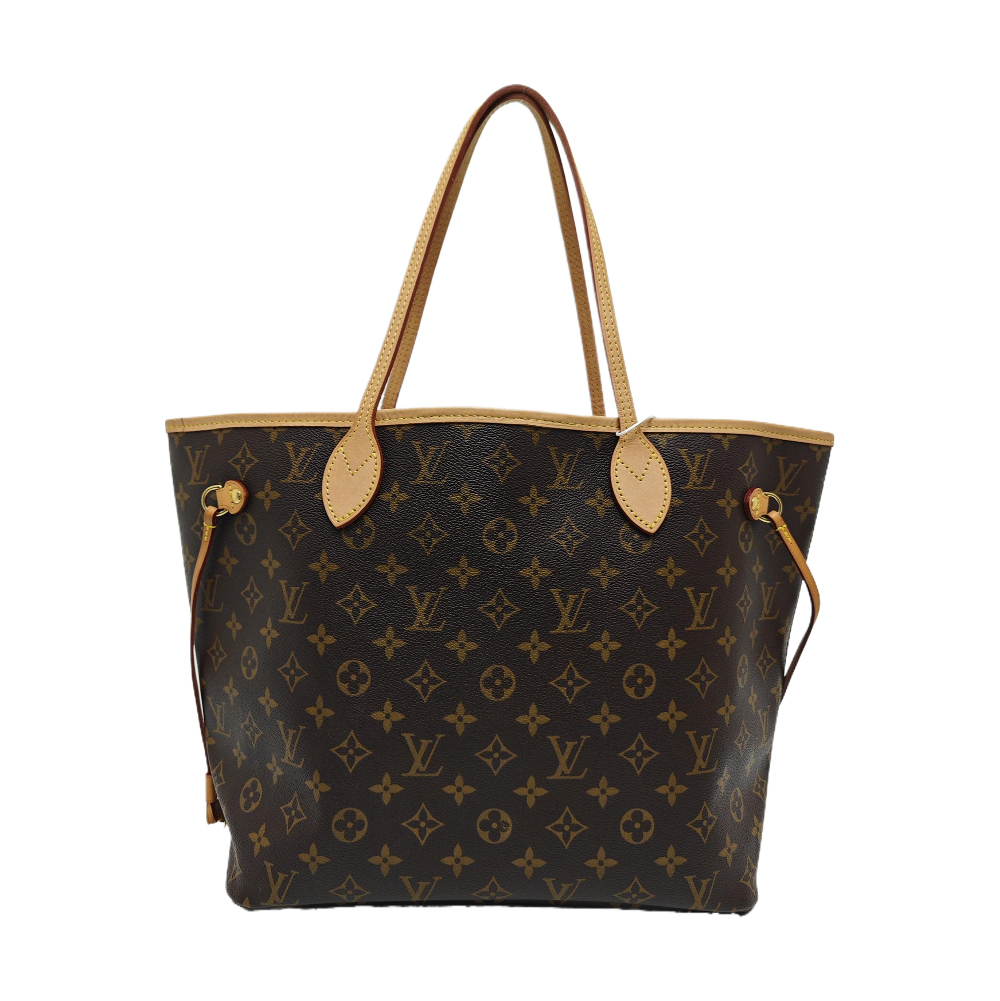 Authenticated pre-owned  NEVERFULL MM Monogram Coated Canvas Brown - Tote Bag at Looply