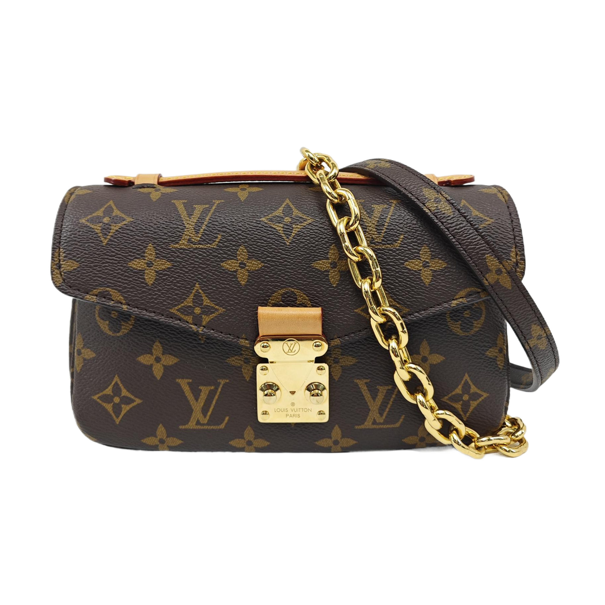 MÉTIS EAST WEST Monogram Coated Canvas Brown