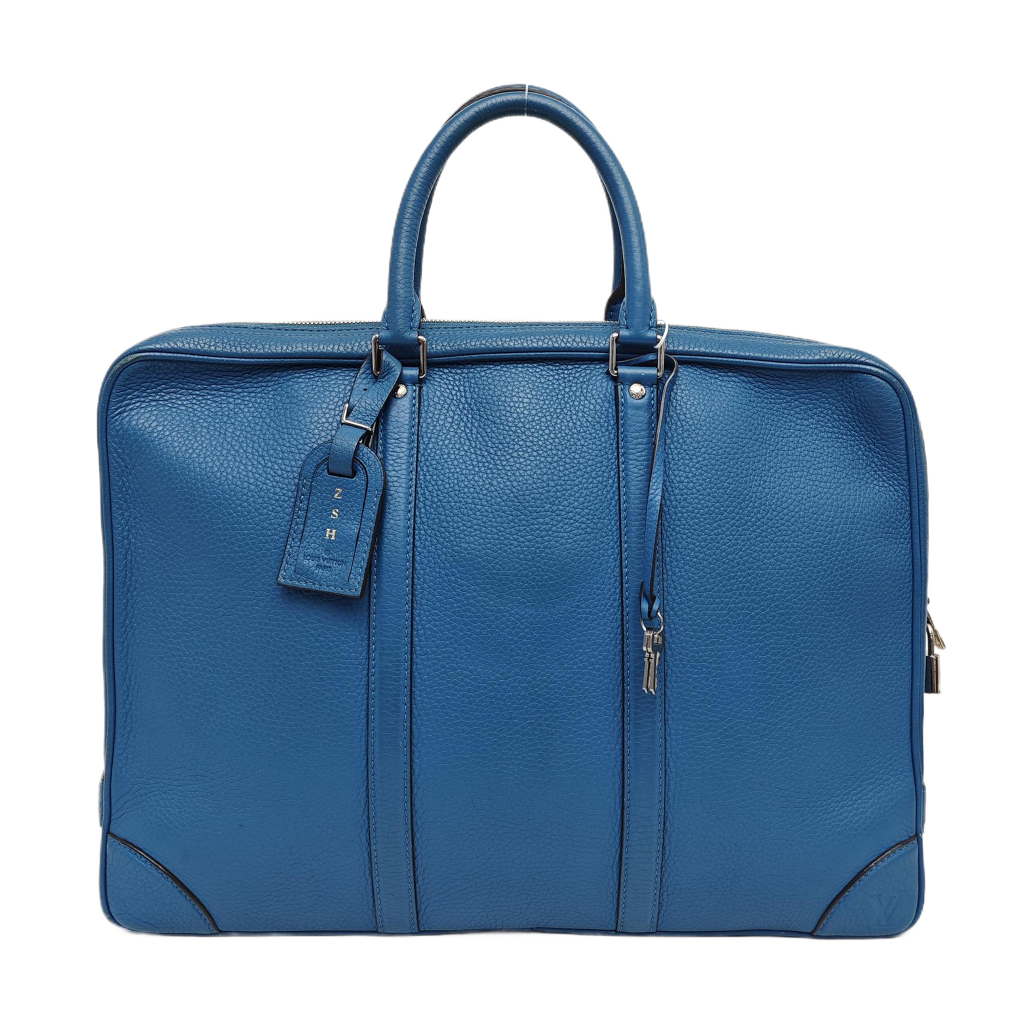 PORTE-DOCUMENTS Calfskin Blue