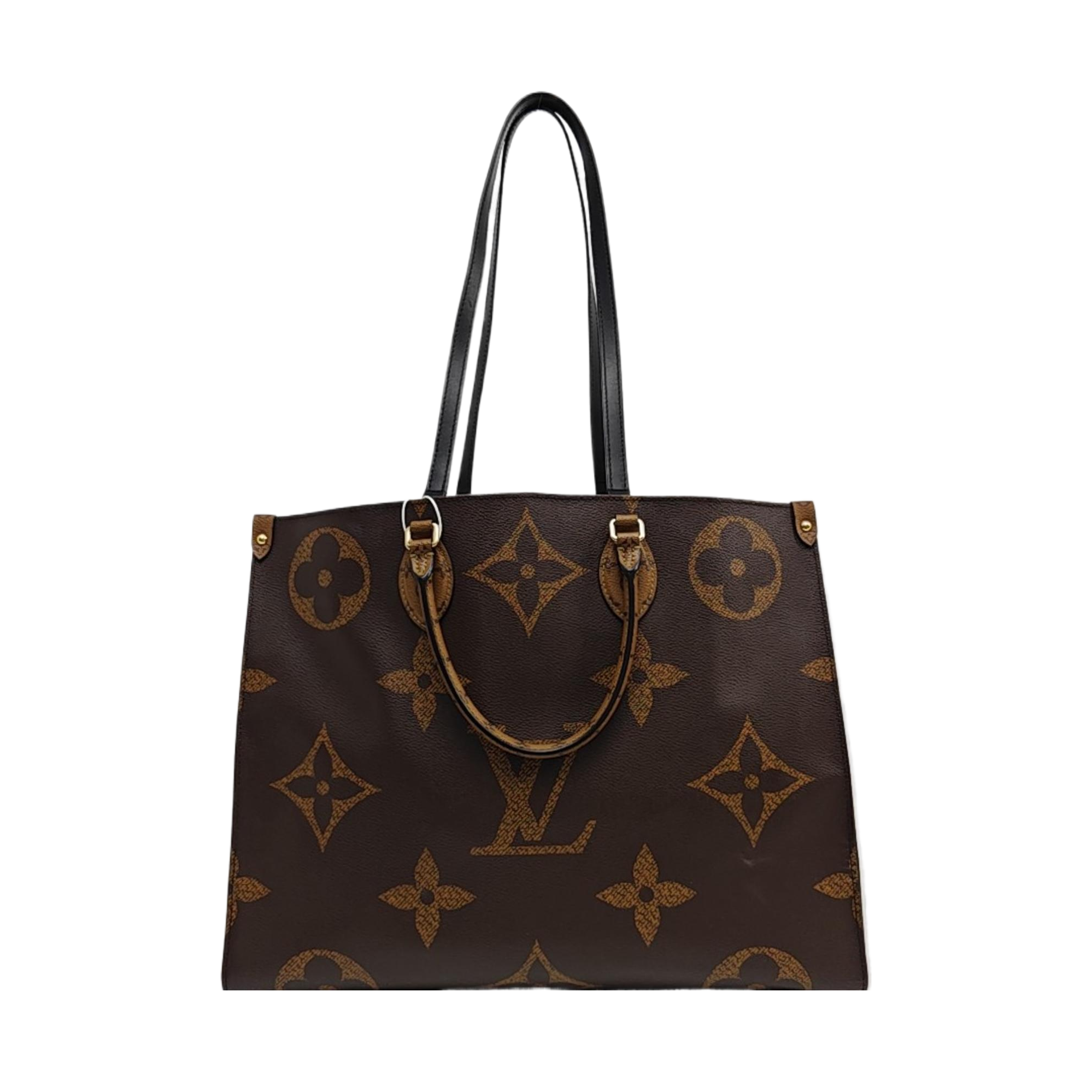 Authenticated pre-owned  ONTHEGO GM Monogram Coated Canvas Brown - Tote Bag at Looply