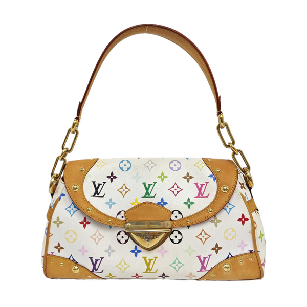 LV × TM BEVERLY MM Monogram Coated Canvas White