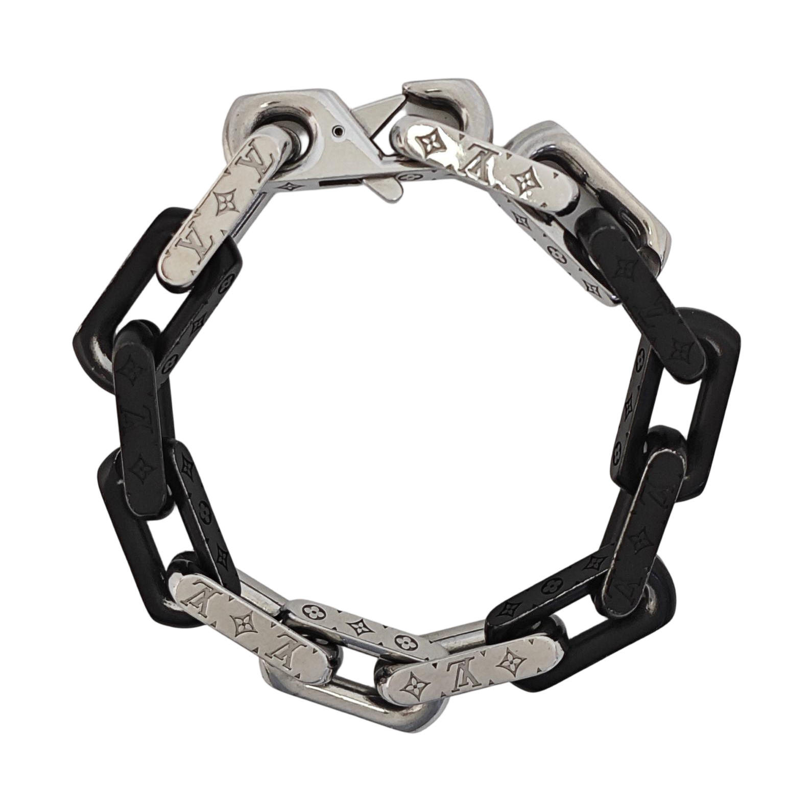 MONOGRAM CHAIN Metal Silver Bracelet