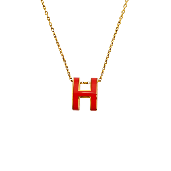 Pop H Metal Gold Necklace
