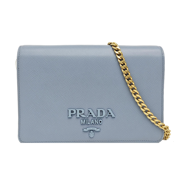 Calfskin Shoulder Bag Blue
