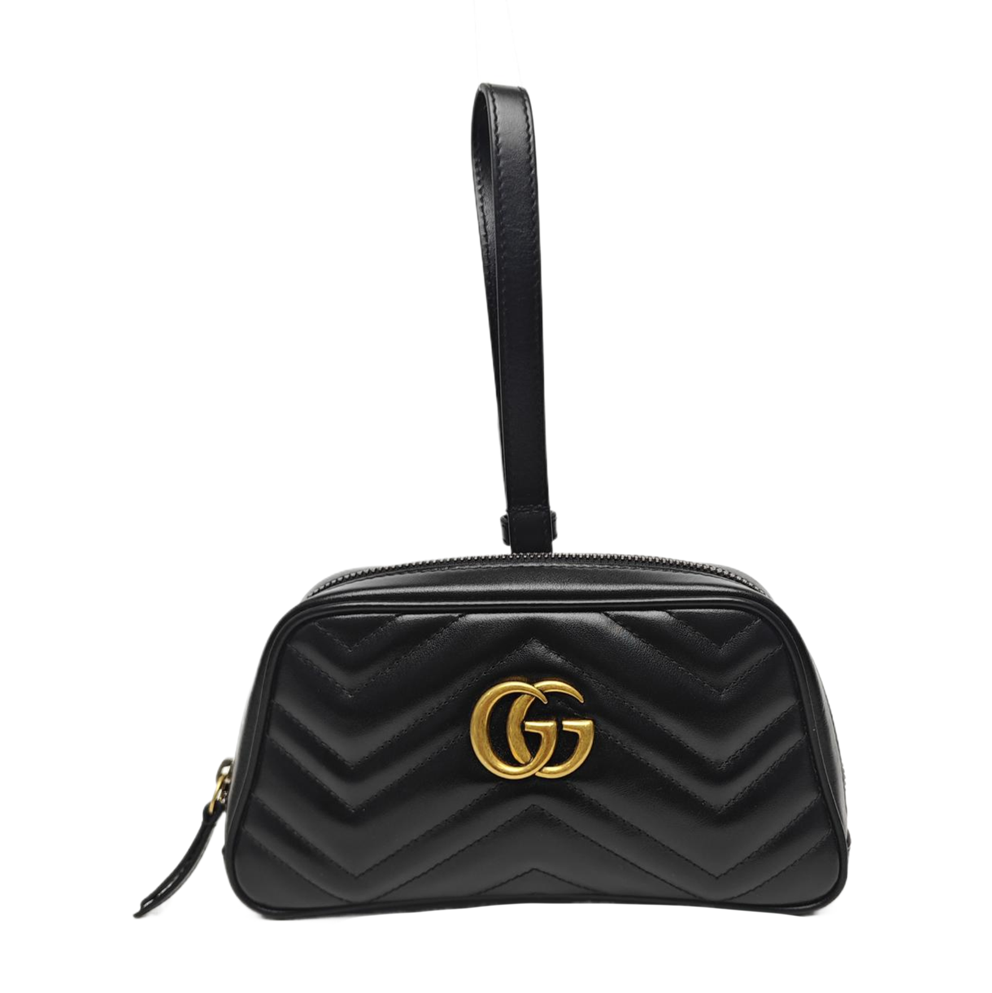 GG Marmont Small Quilted Calfskin Black