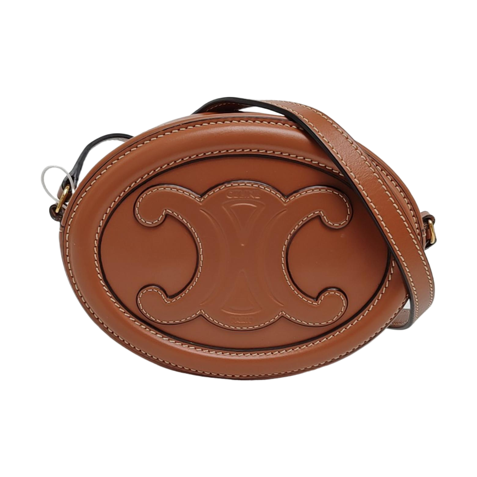 Authenticated pre-owned  TRIOMPHE Small Calfskin Brown - Crossbody Bag at Looply