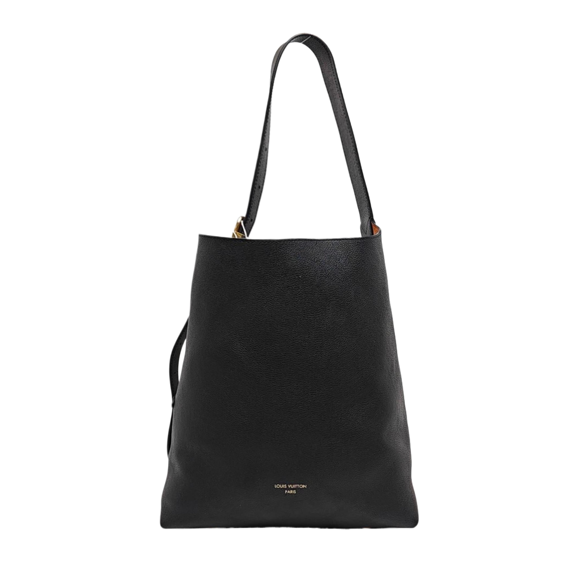 LOW KEY HOBO MM Monogram Calfskin Black