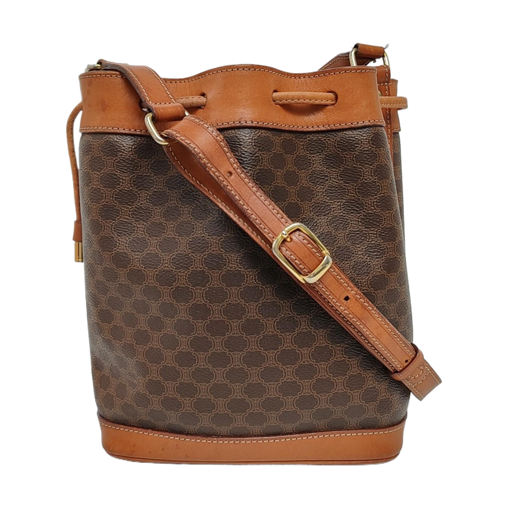 MACADAM BUCKET Coated Canvas Brown