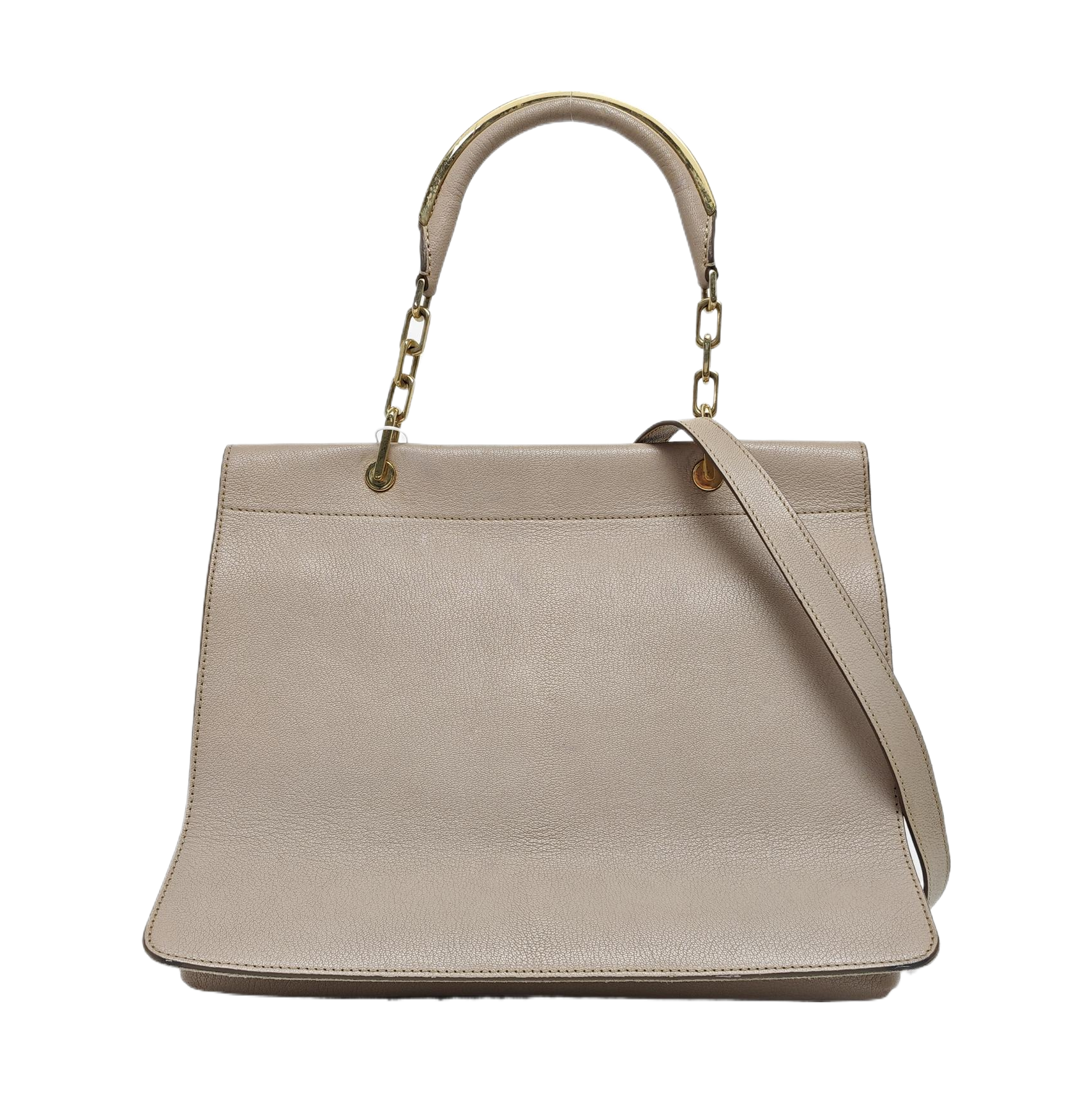 Calfskin Shoulder Bag Beige