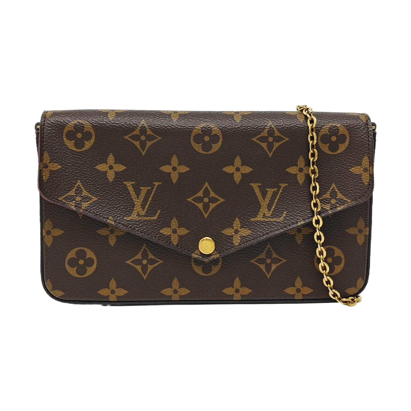 FÉLICIE Monogram Coated Canvas Brown
