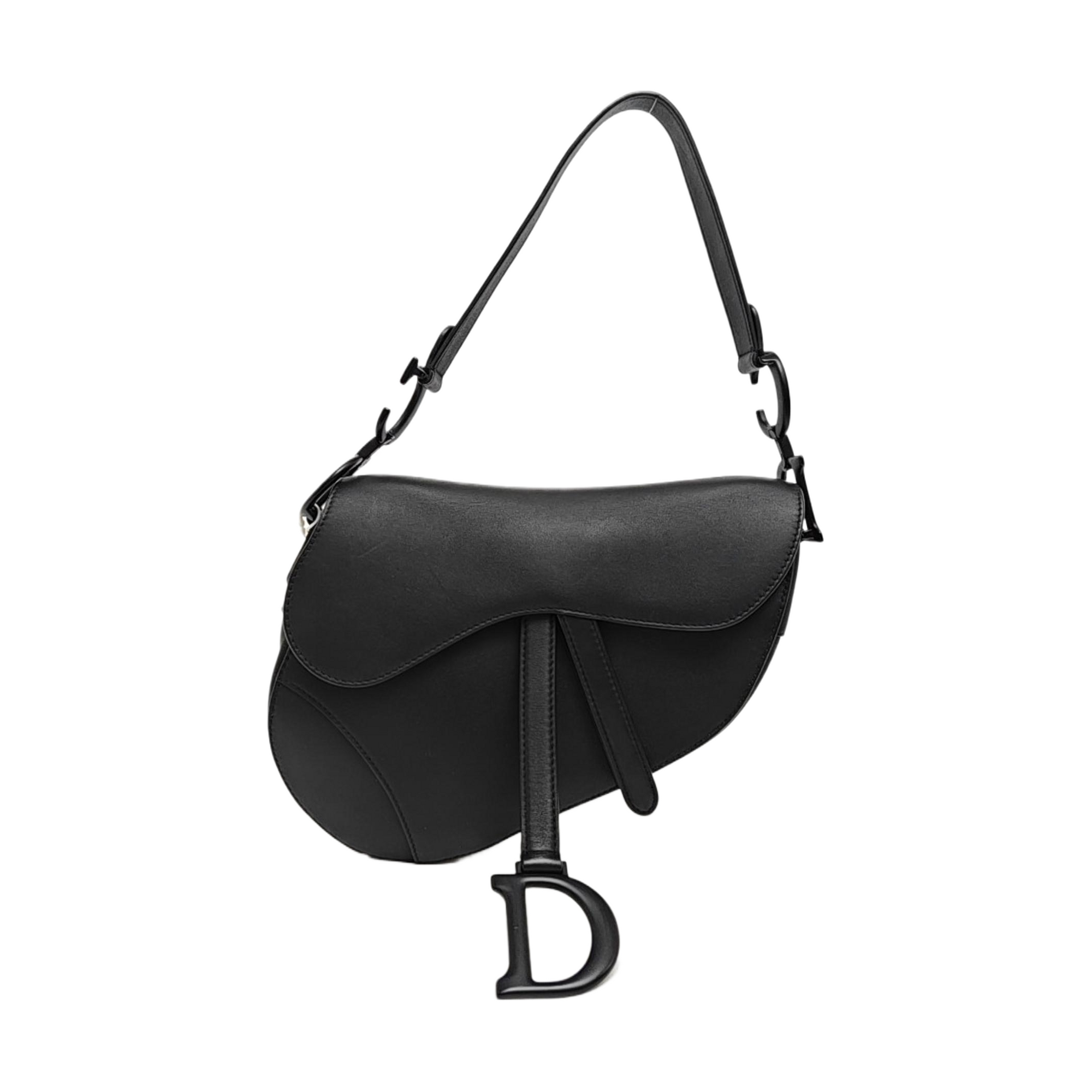Saddle Small Calfskin Black