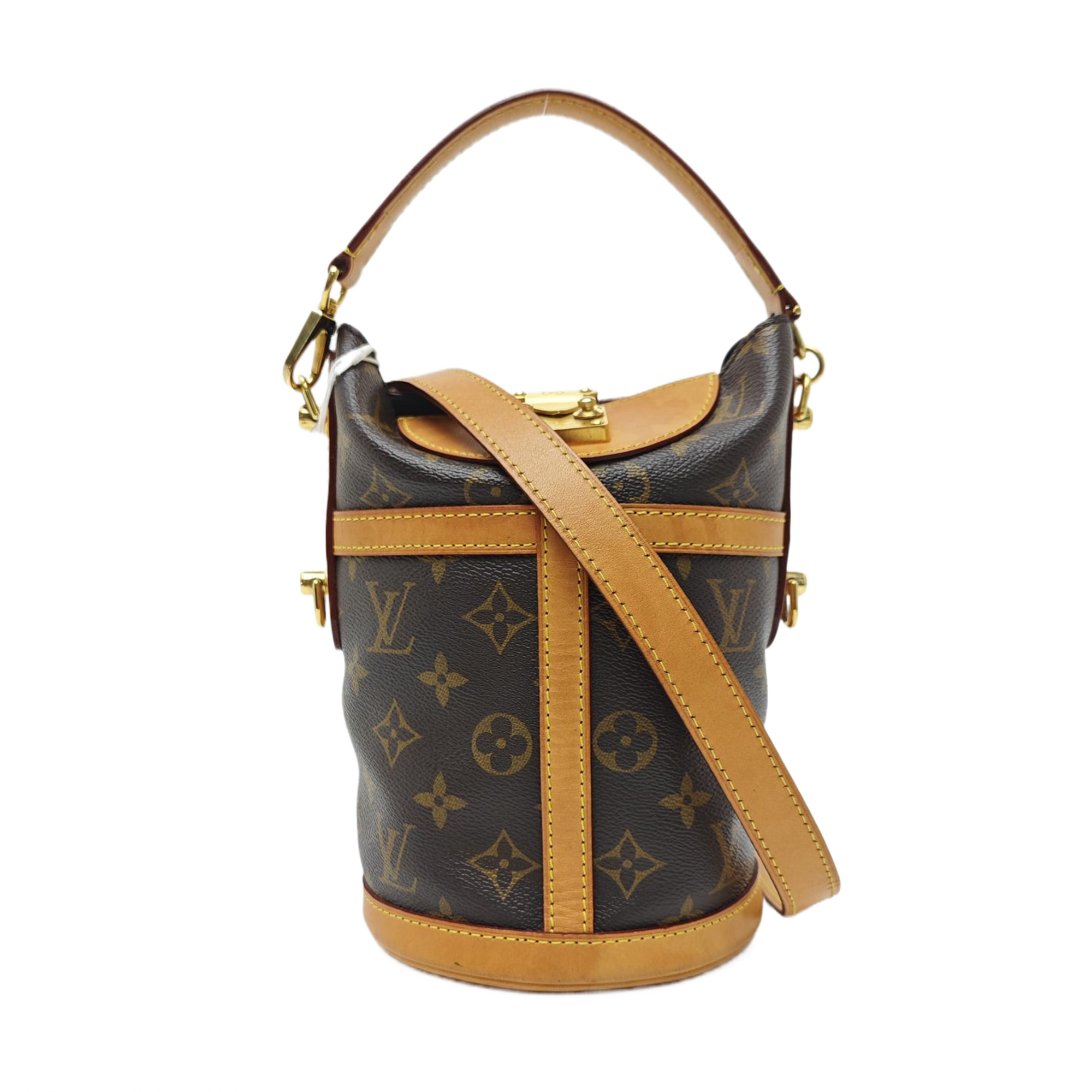 DUFFLE Monogram Coated Canvas Brown