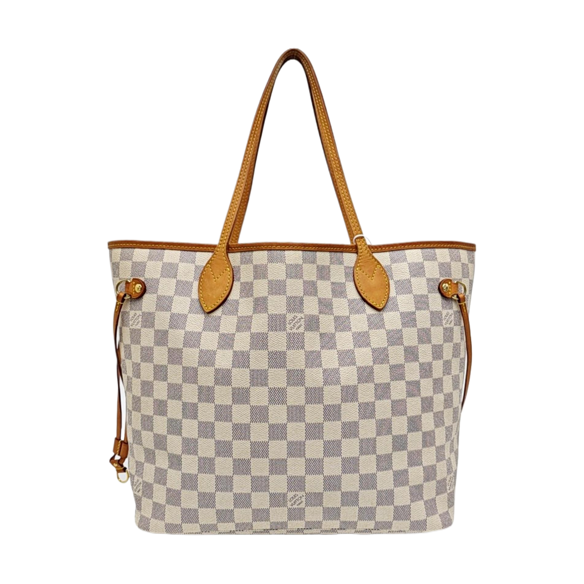 NEVERFULL MM Damier Azur Coated Canvas Beige