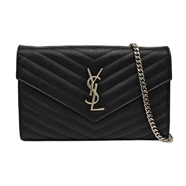 MONOGRAM Medium Chevron Calfskin Black