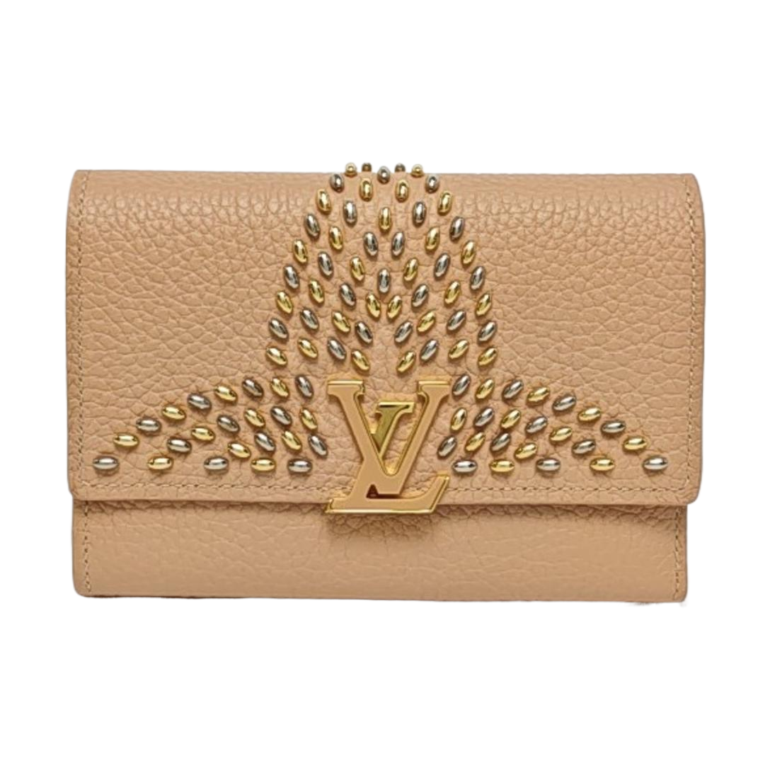CAPUCINES Calfskin Pink Wallet