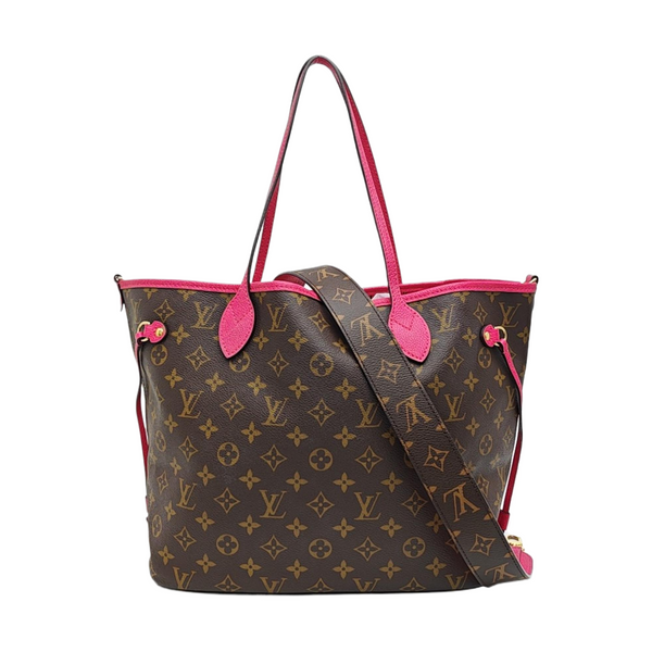 NEVERFULL INSIDE OUT MM Monogram Coated Canvas Brown