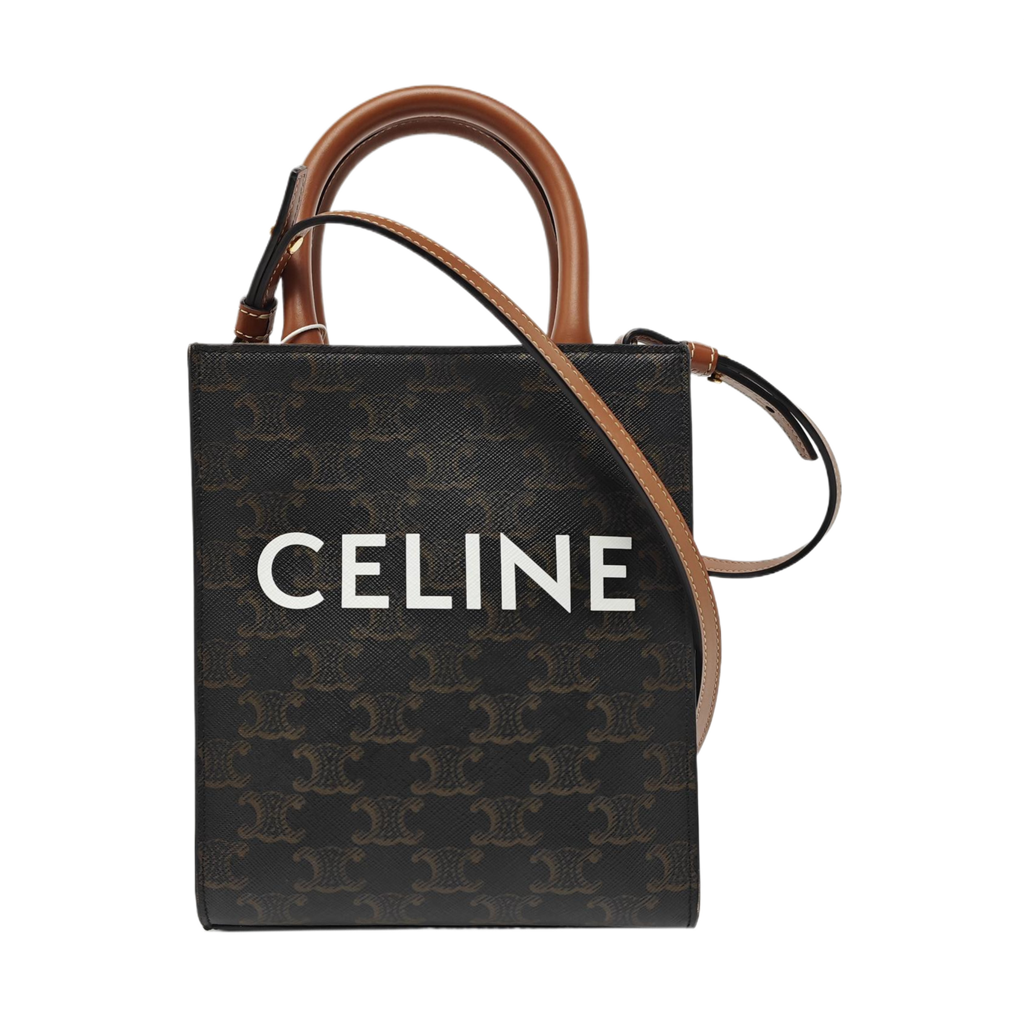 CABAS CELINE Mini Coated Canvas Brown