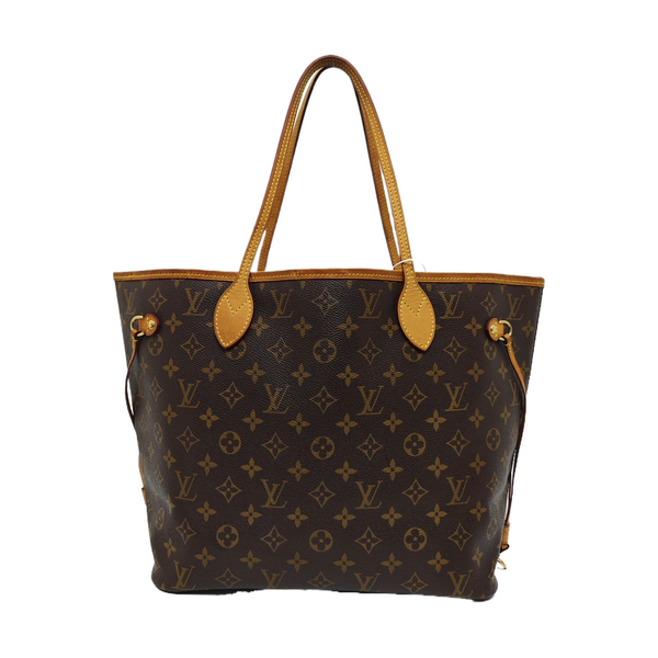 NEVERFULL MM Monogram Coated Canvas Brown