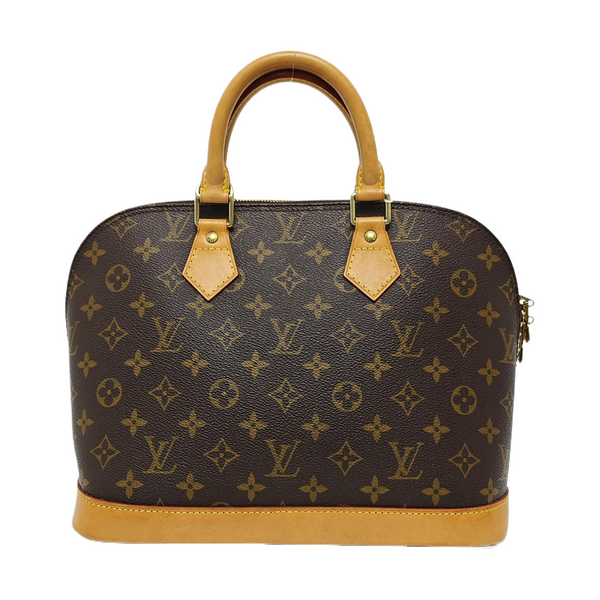ALMA PM Monogram Coated Canvas Brown
