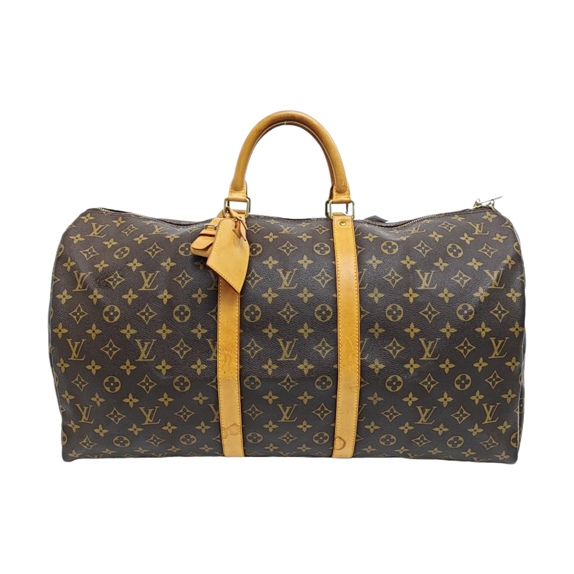 SAC SOUPLE 55 Monogram Coated Canvas Brown