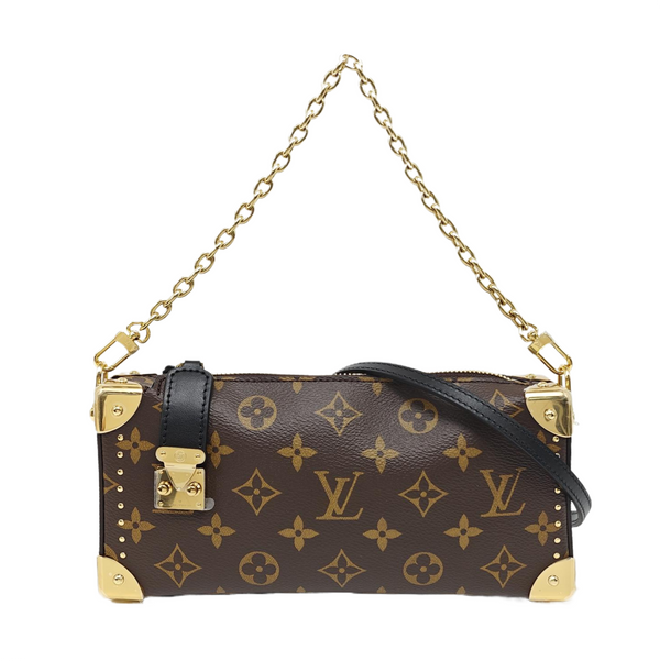 SLIM TRUNK Monogram Coated Canvas Brown