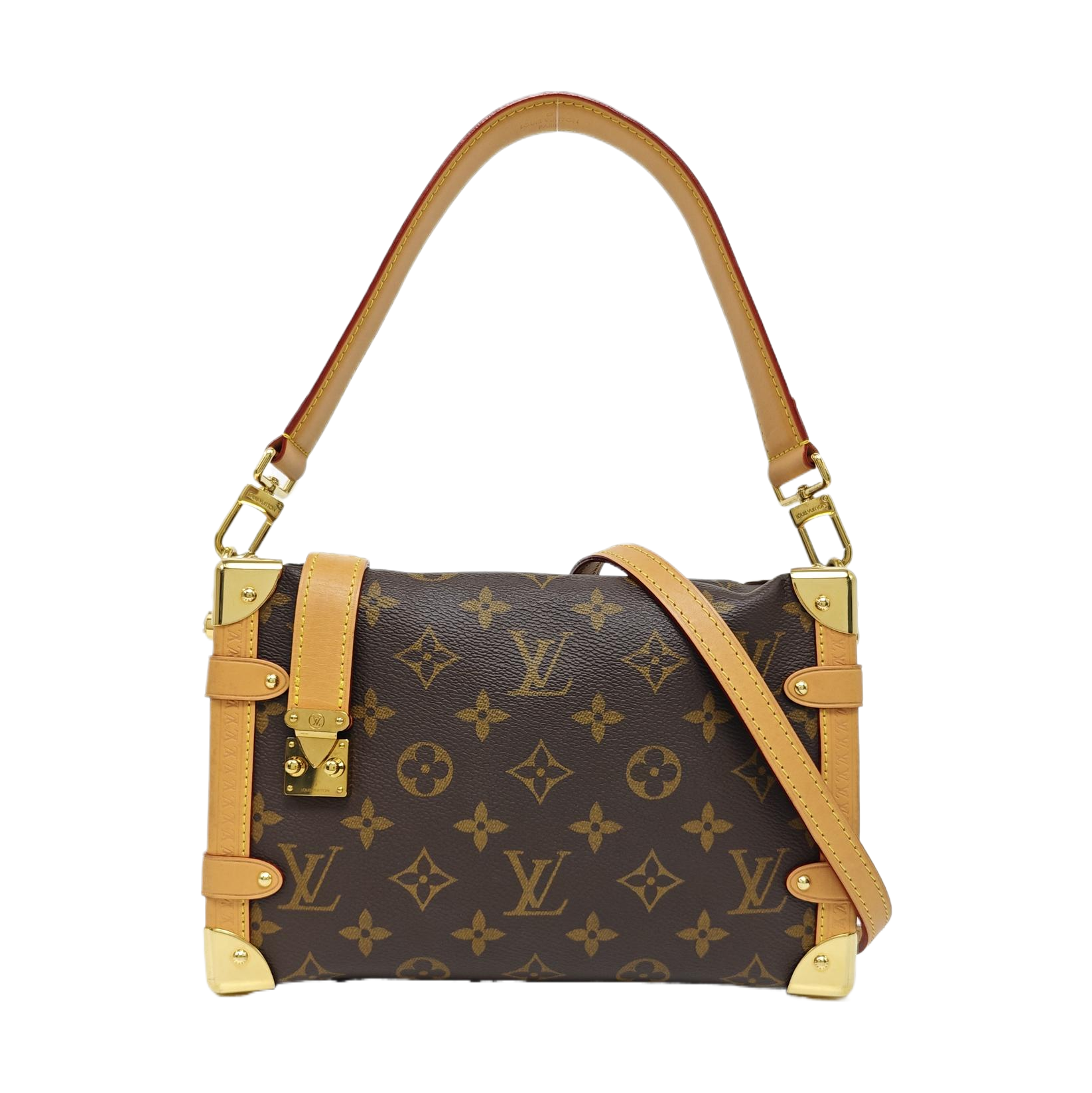 SIDE TRUNK MM Monogram Coated Canvas Brown