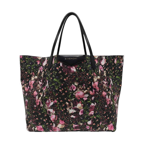 Coated Canvas Tote Bag Black