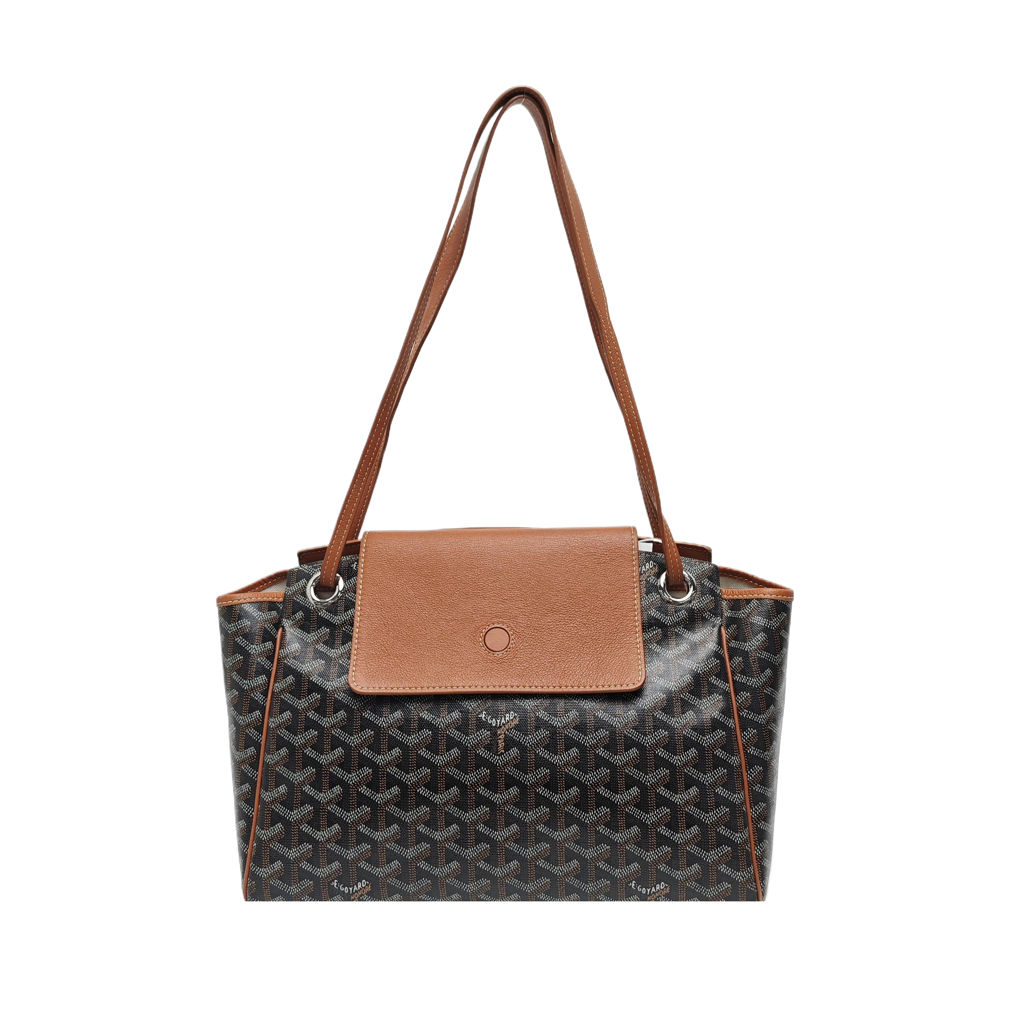 Rouette PM Coated Canvas Brown