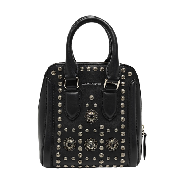Calfskin Top Handle Bag Black