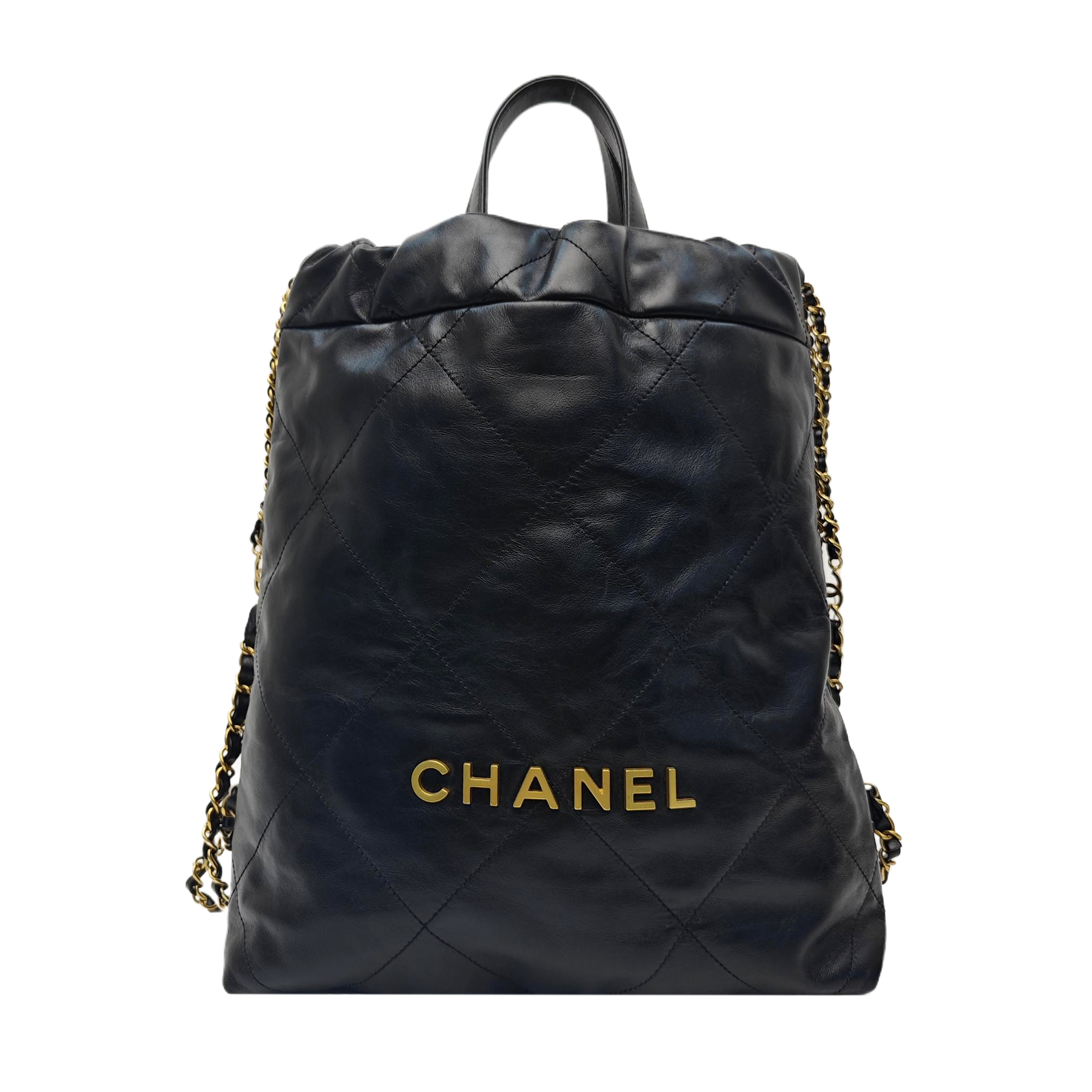 CHANEL 22 Small Quilted Calfskin Black