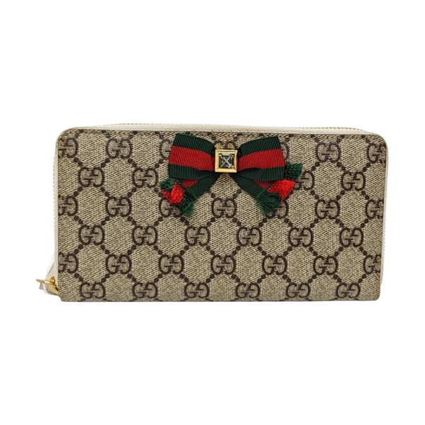 Monogram Coated Canvas Wallet Brown