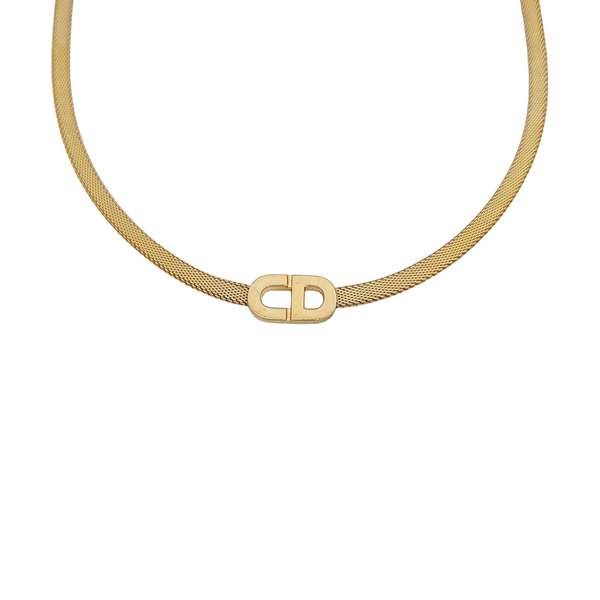 Petit CD Metal Gold Necklace