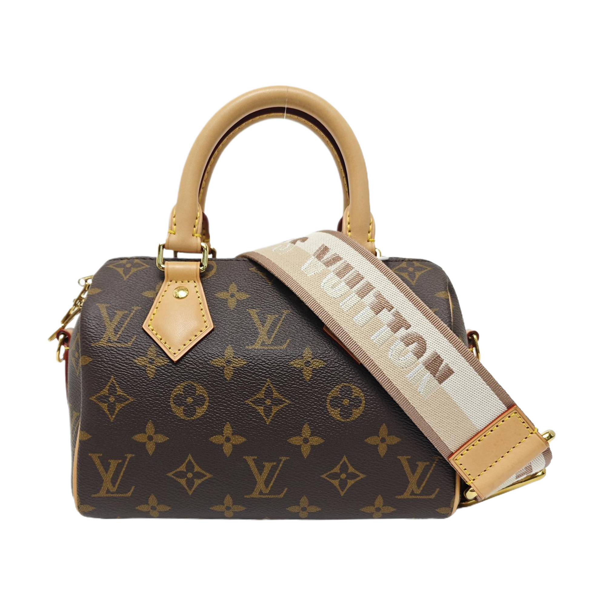 SPEEDY 20 Monogram Coated Canvas Brown