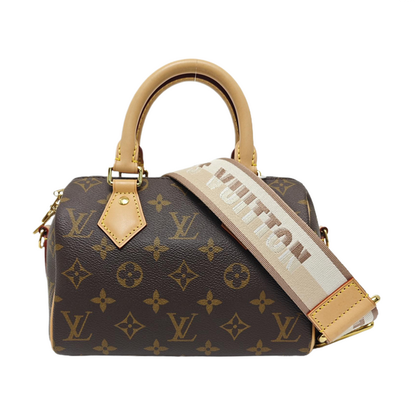 SPEEDY 20 Monogram Coated Canvas Brown