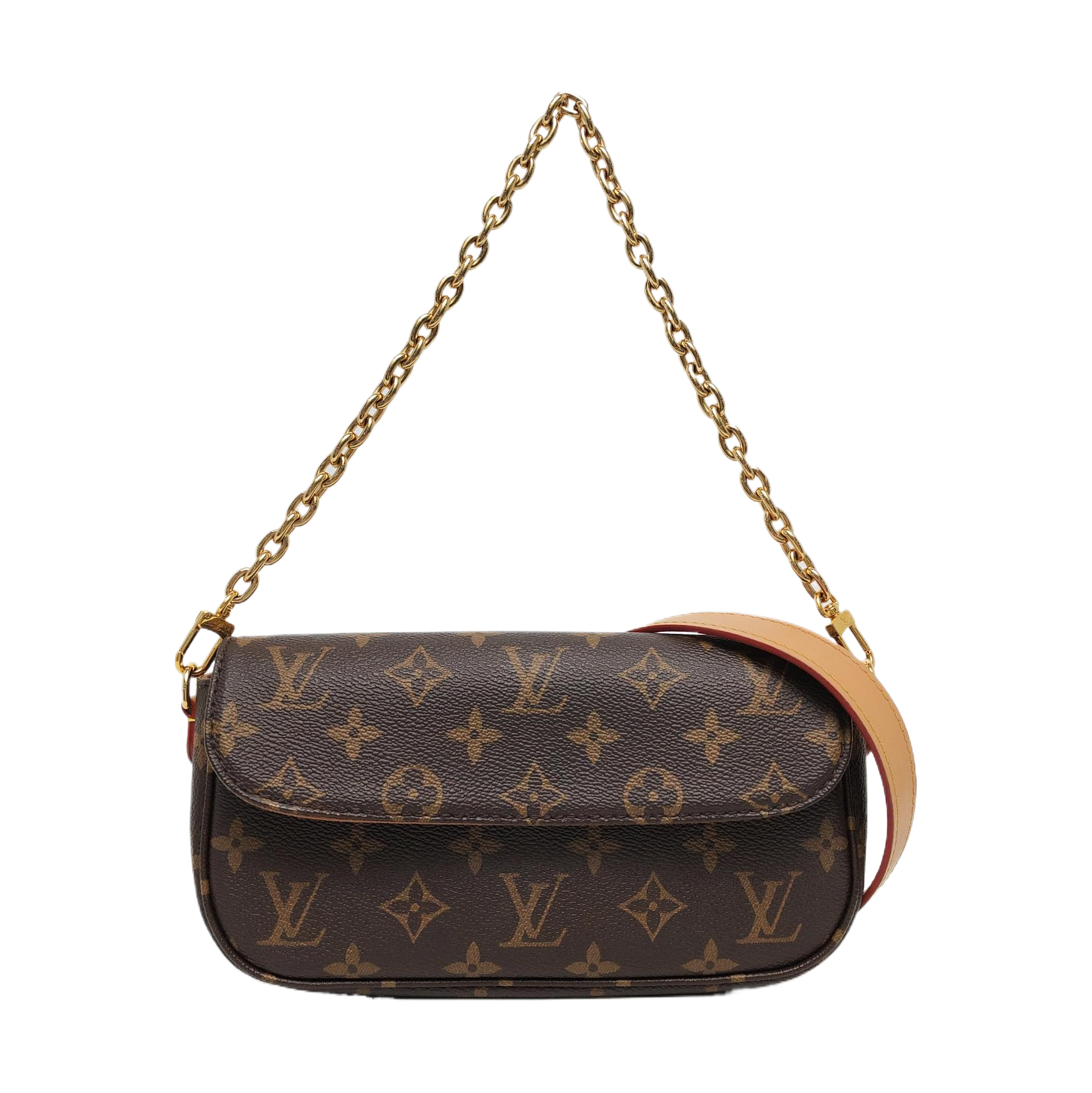 IVY Monogram Coated Canvas Brown