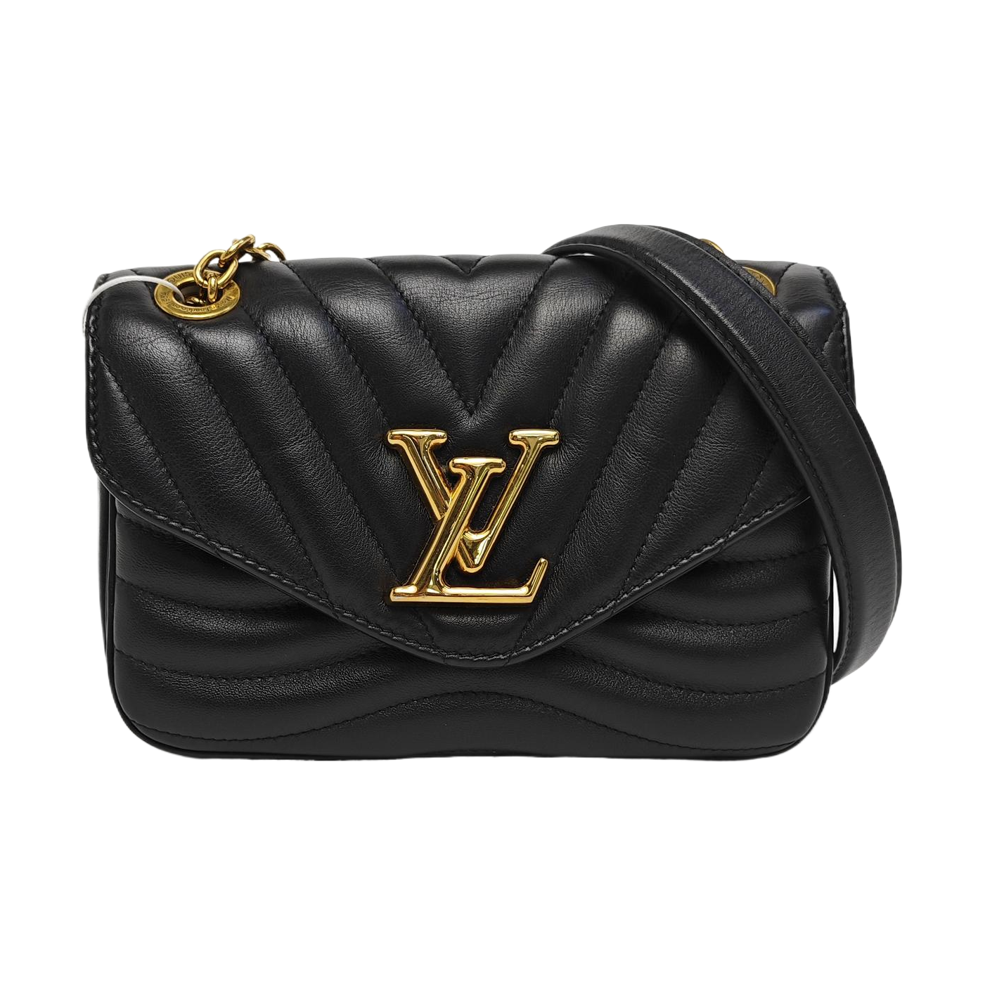 NEW WAVE PM Quilted Calfskin Black
