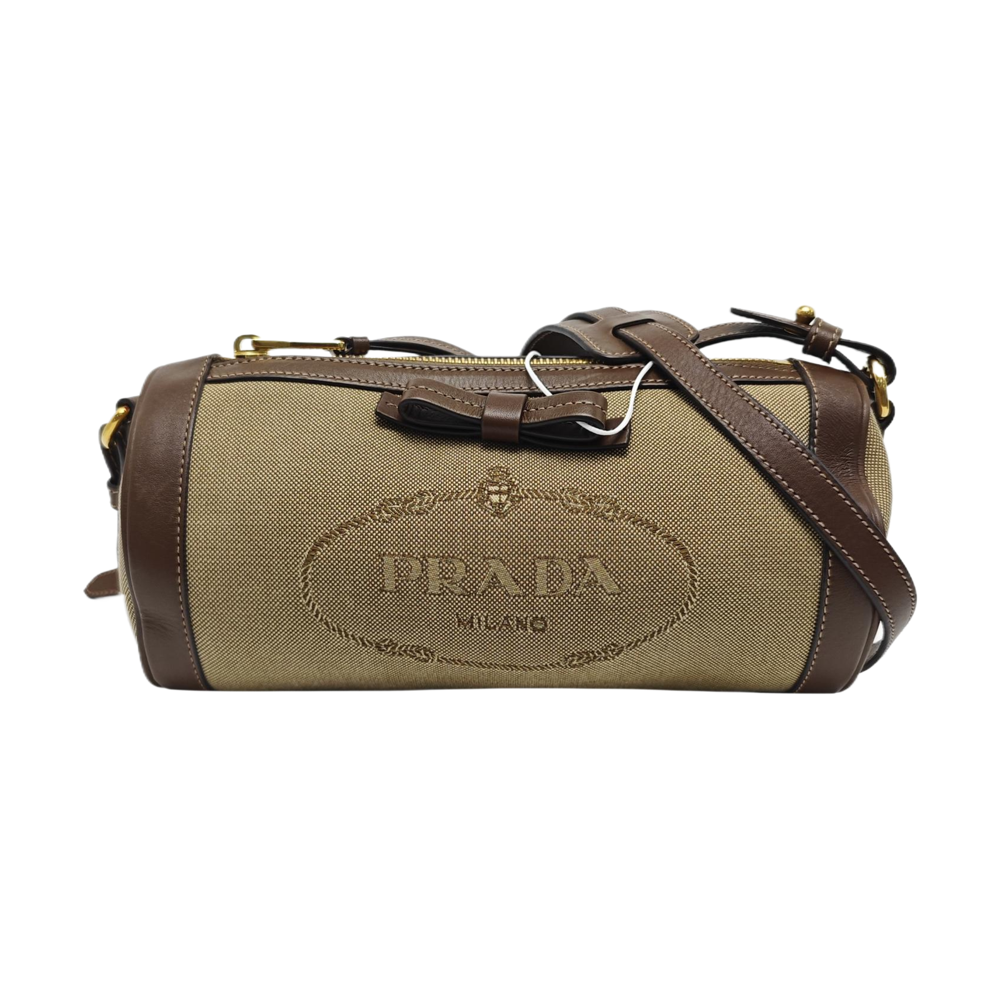 Canvas Shoulder Bag Beige